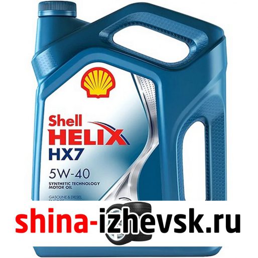 Моторное масло для автомобиля SHELL Helix HX7 5W-40 4 л в Ижевске
